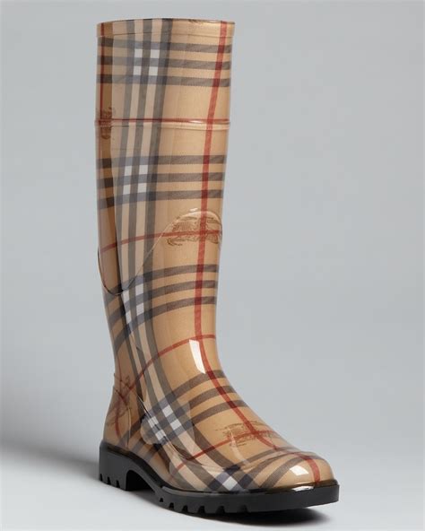 burberry rain boots haymarket check plaid|Burberry clothing website.